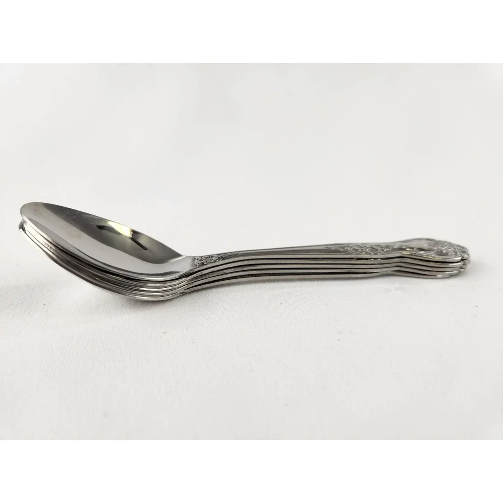 Rogers Stainless Steel Love Joy Pattern Flatware 10 Piece Lot Spoons Forks Repla